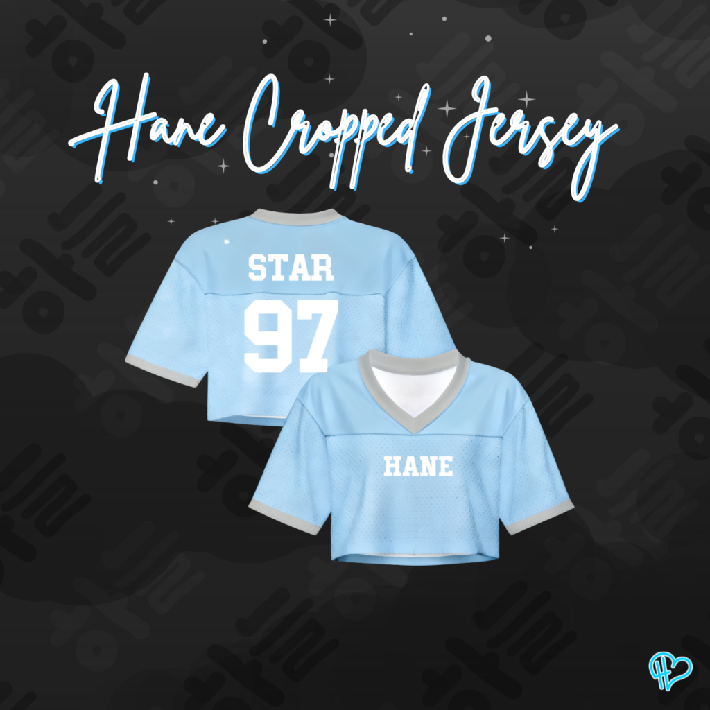 "Hane Cropped Jersey" Blue