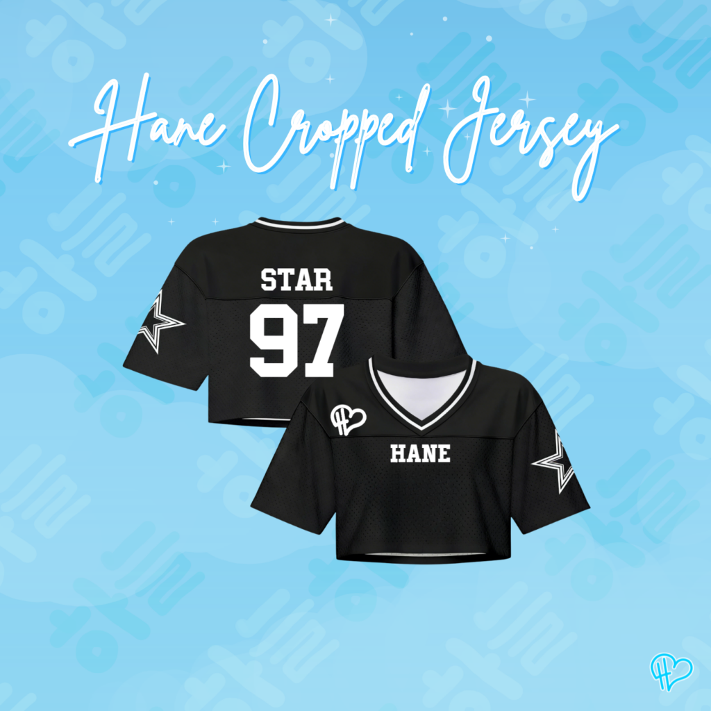 "Hane Cropped Jersey" Black